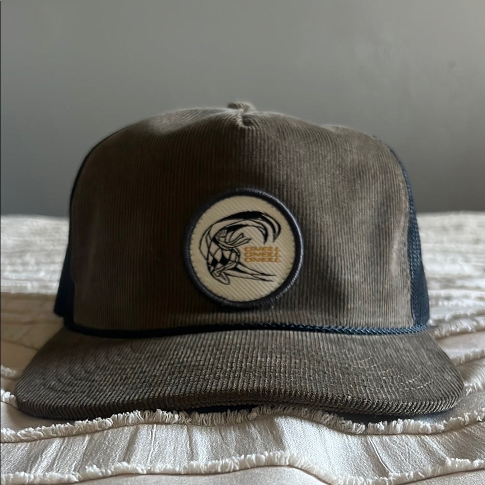 Olive Green Trucker Hat with Patch